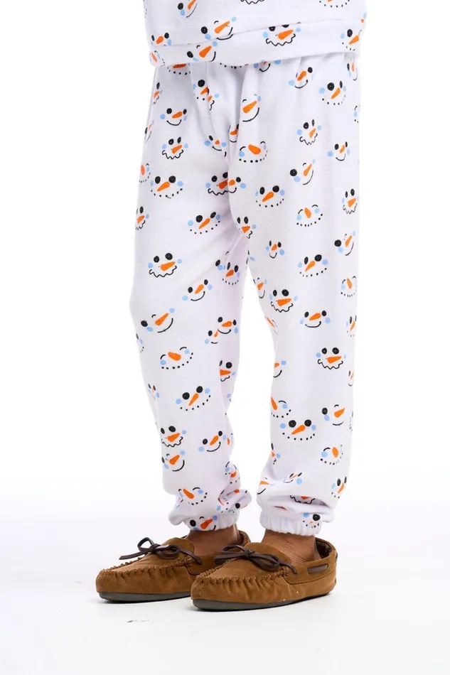 Kids Girls Chaser Brand Snowperson Pants