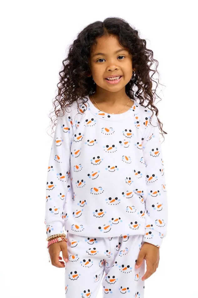 Kids Girls Chaser Brand Snowperson Pullover