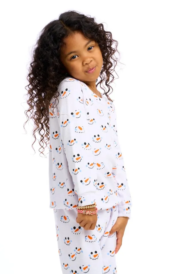 Kids Girls Chaser Brand Snowperson Pullover
