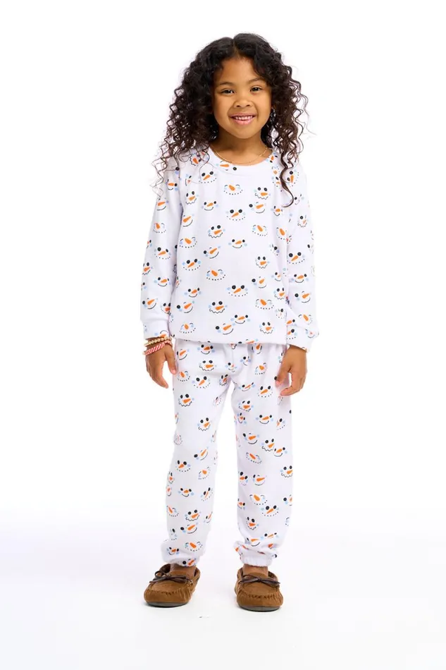 Kids Girls Chaser Brand Snowperson Pullover