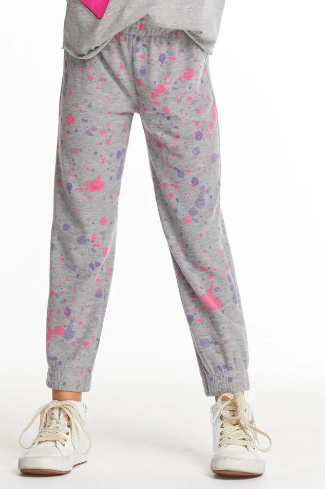 Kids Girls Chaser Brand Splatter Paint Girls Pants