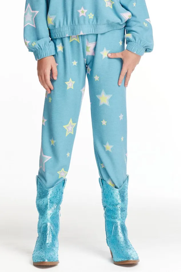 Kids Girls Chaser Brand Star Child Girls Cozy Knit Sweatpant