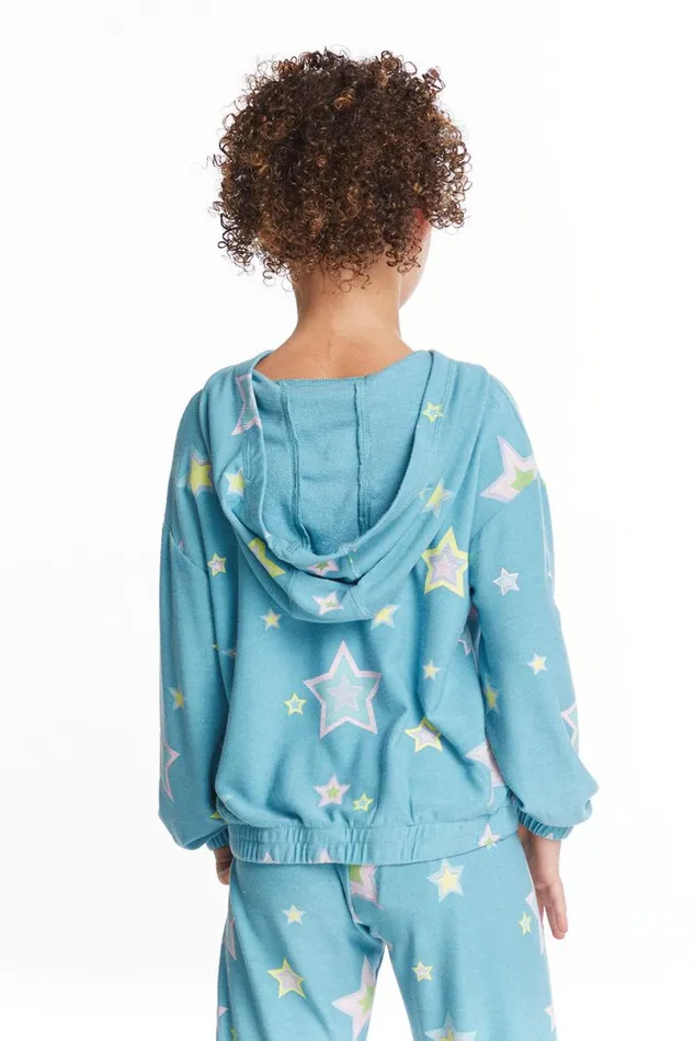 Kids Girls Chaser Brand Star Child Girls Pullover Hoodie