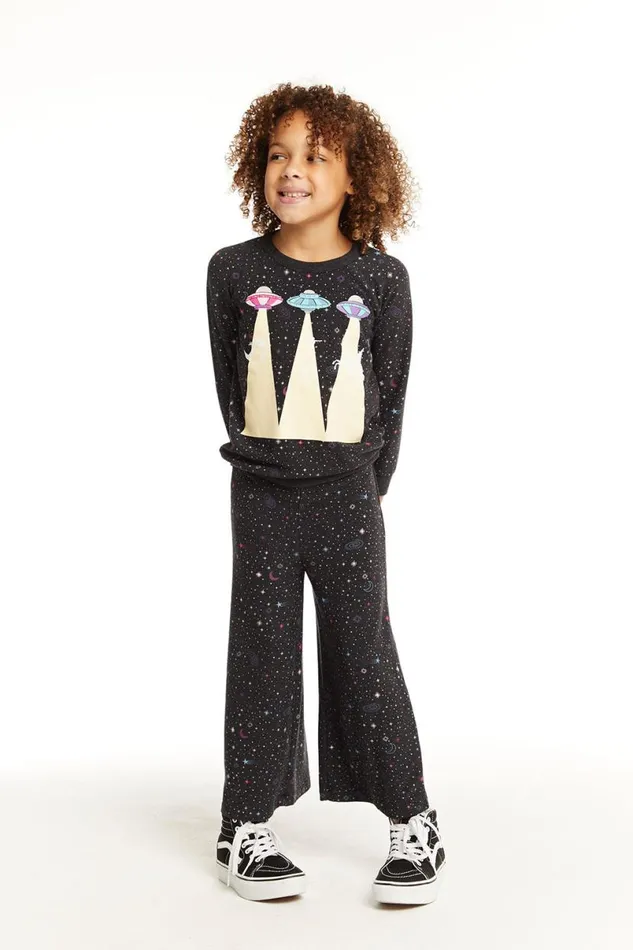 Kids Girls Chaser Brand Star Galaxy Pant