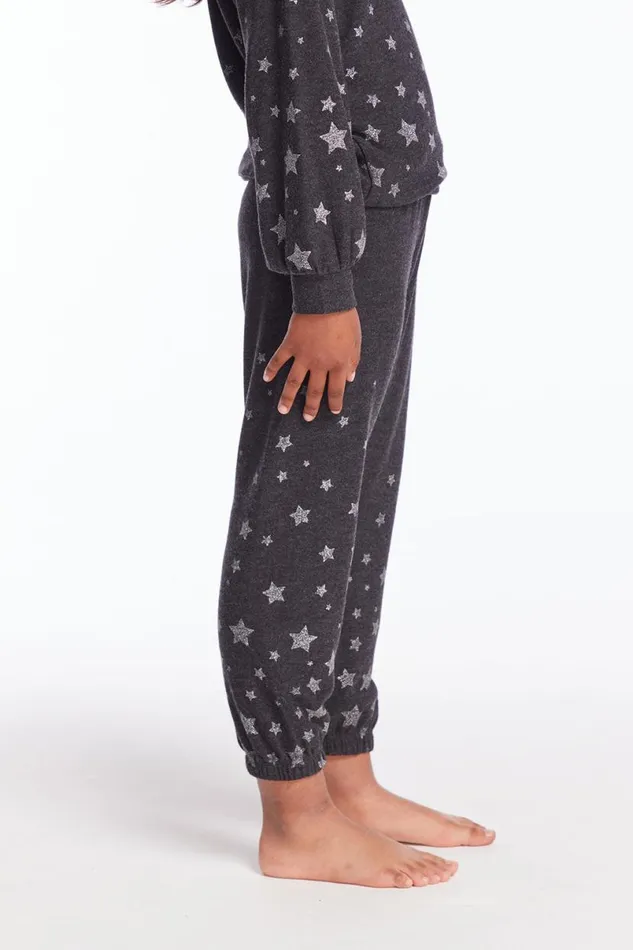 Kids Girls Chaser Brand Starry Night Girls Sweatpants