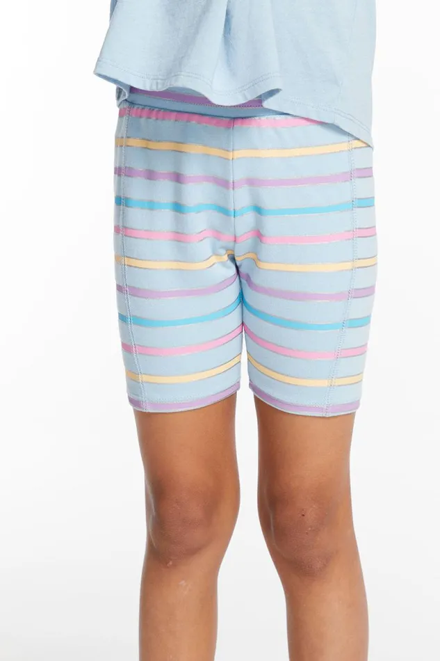 Kids Girls Chaser Brand Sun Lovin039 Stripe Girls Shorts