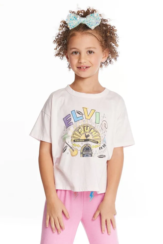 Kids Girls Chaser Brand Sun Records Memphis Collage Girls Tee