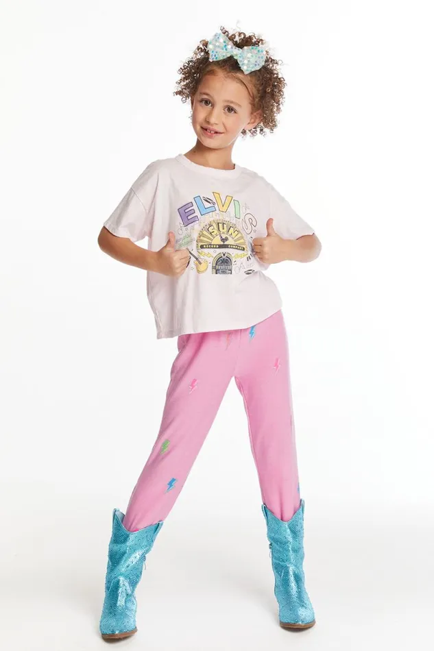 Kids Girls Chaser Brand Sun Records Memphis Collage Girls Tee
