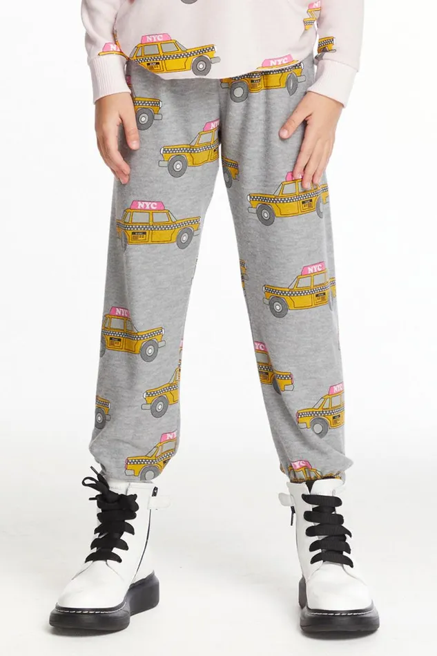 Kids Girls Chaser Brand Taxi Jam Girls Cozy Knit Sweatpant