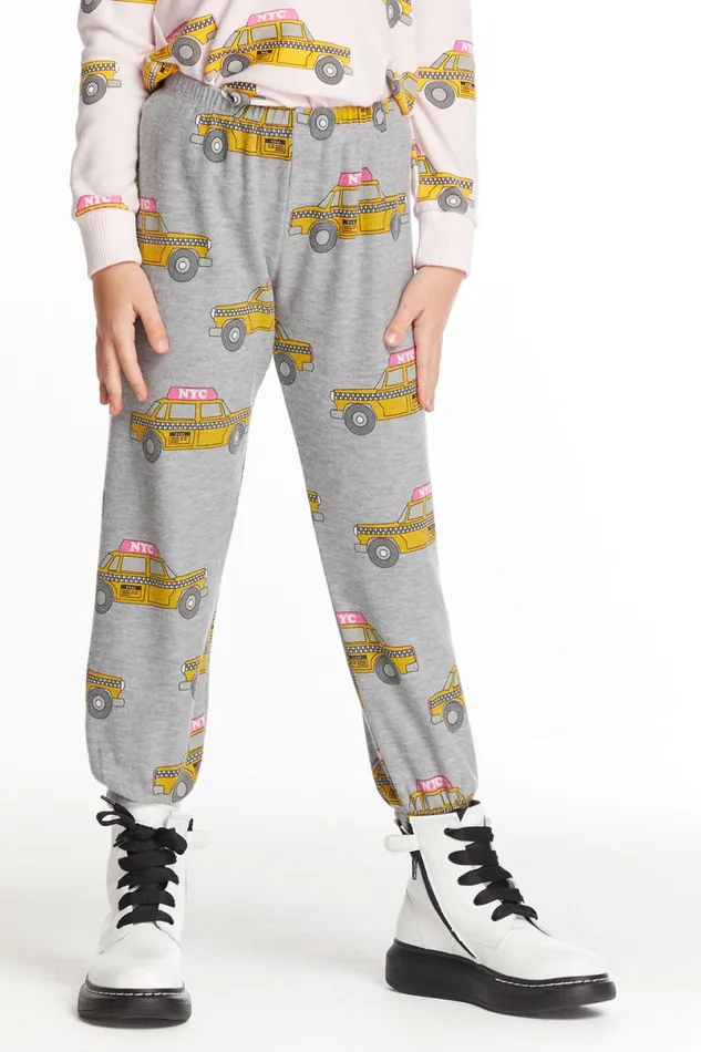Kids Girls Chaser Brand Taxi Jam Girls Cozy Knit Sweatpant