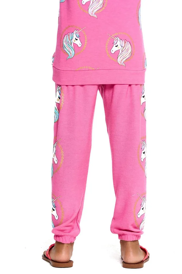 Kids Girls Chaser Brand Unicorn Wreath Pants