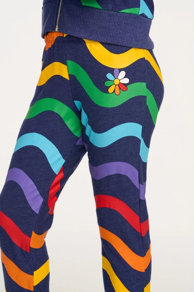 Kids Girls Chaser Brand Wavy Rainbow Slouchy Pant