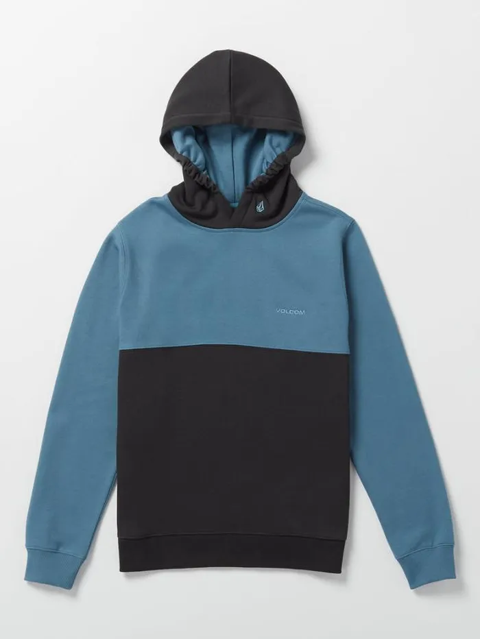 Kids Hoodies and Sweatshirts Volcom Big Boys Divided Hoodie 8211 Indigo Ridge