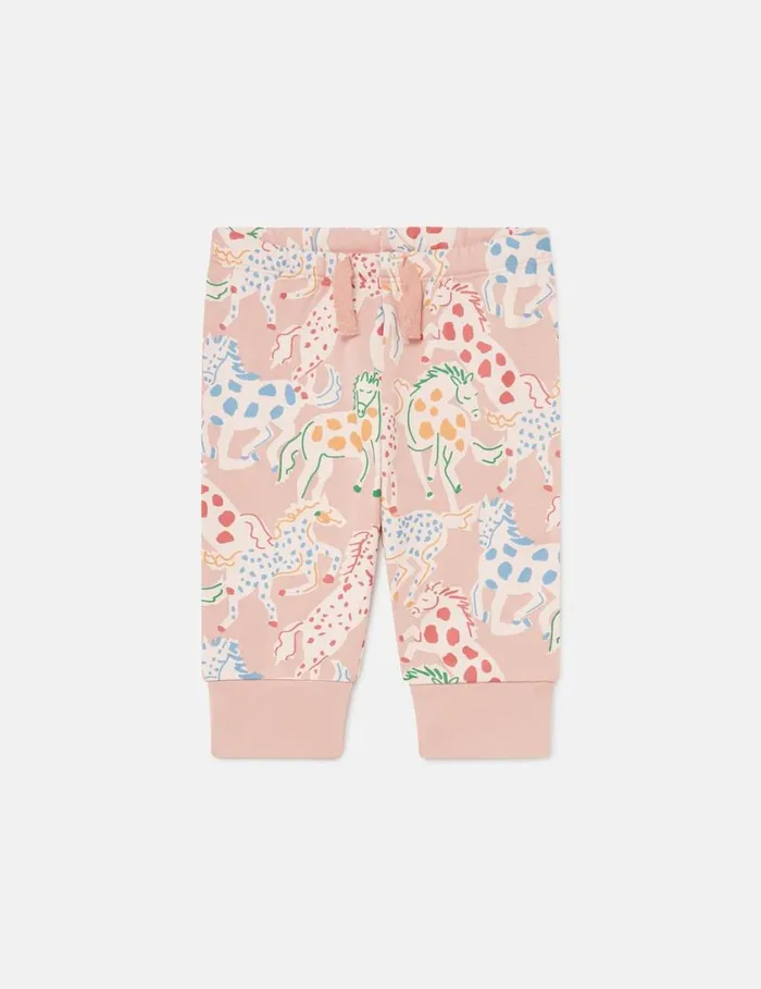 Kids Horse Print Joggers Multicolour Stella McCartney Baby Girls