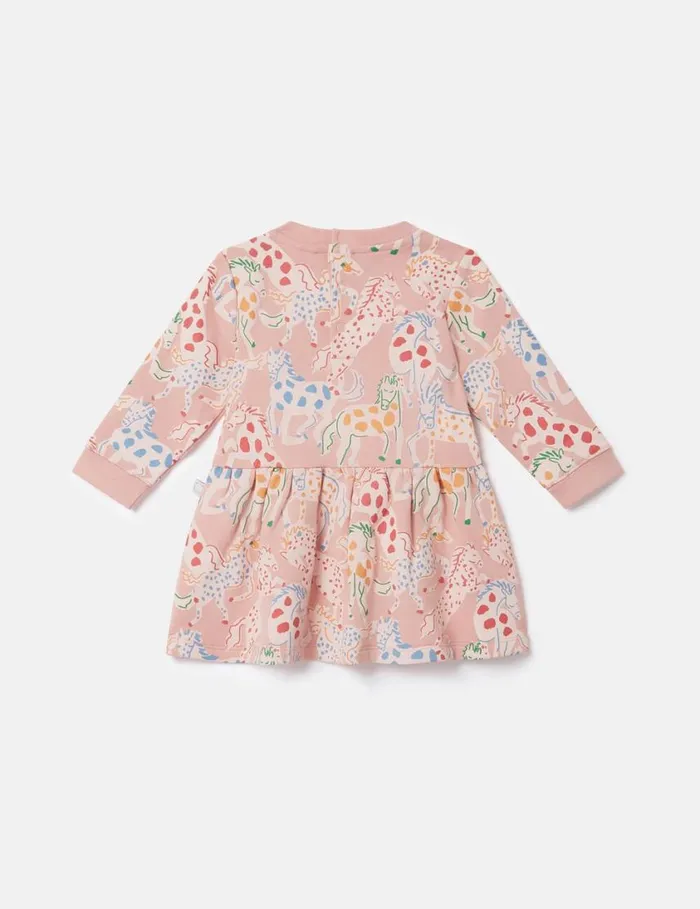 Kids Horse Print LongSleeve Dress Multicolour Stella McCartney Baby Girls Kids Horse Print LongSleeve Dress Multicolour Stella McCartney Baby Girls