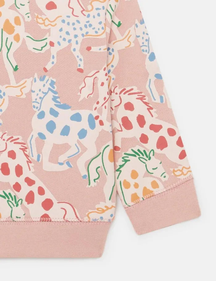 Kids Horse Print Sweatshirt Multicolour Stella McCartney Baby Girls