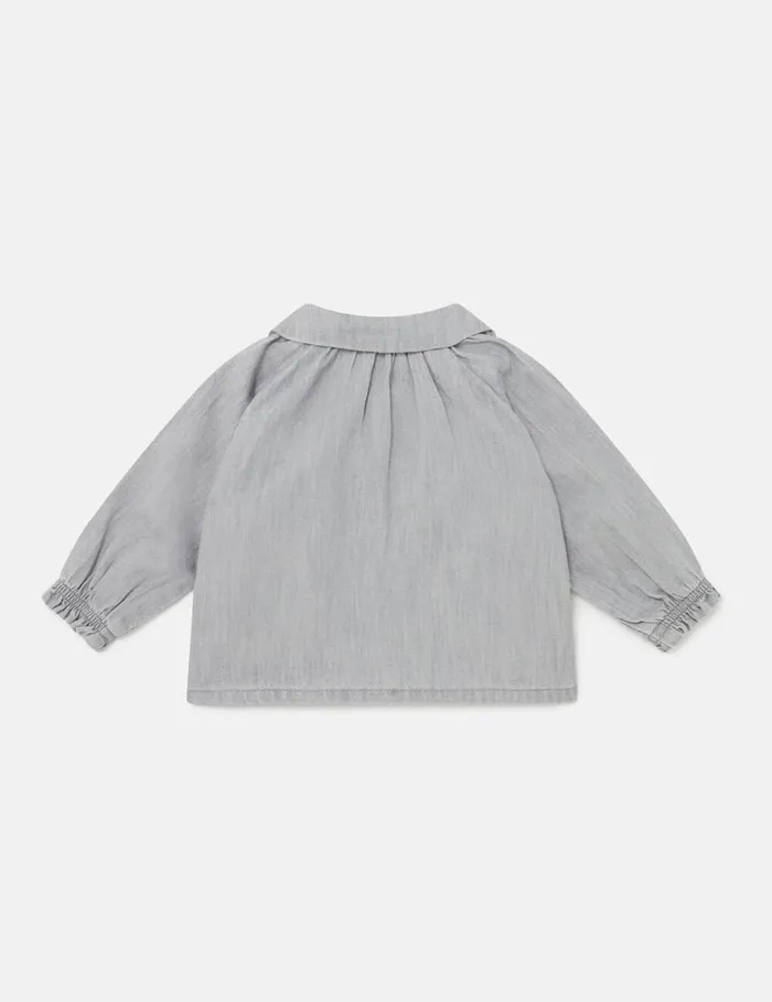 Kids Horseshoe Appliqu Blouse Grey Stella McCartney Baby Girls Kids Horseshoe Appliqu Blouse Grey Stella McCartney Baby Girls
