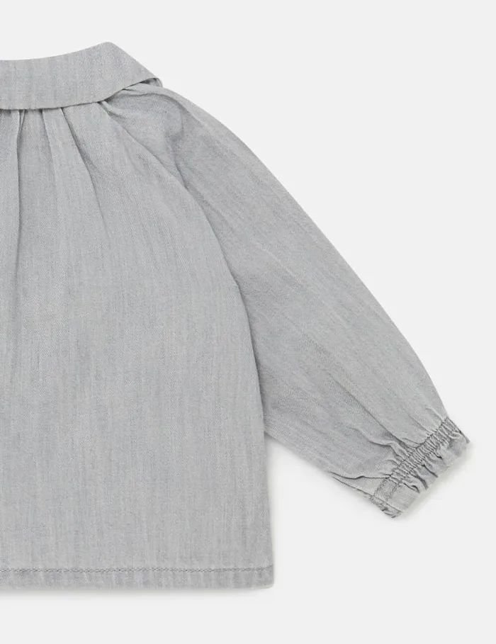 Kids Horseshoe Appliqu Blouse Grey Stella McCartney Baby Girls Kids Horseshoe Appliqu Blouse Grey Stella McCartney Baby Girls