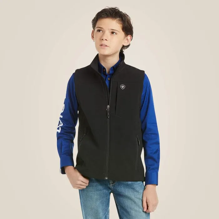 Kids Jackets and Vests Ariat Vernon 20 Softshell Vest Black