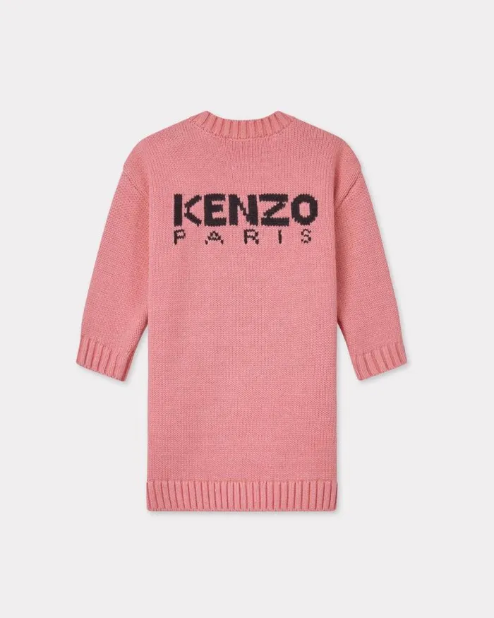 Kids Knitted Dress Dark Rose Kenzo Babies 1 Month 8211 2 Years