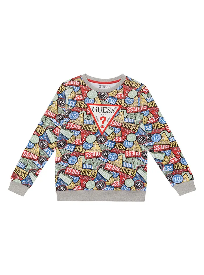 Kids Little Boy GUESS Patches Print Active Logo Tshirt 27
