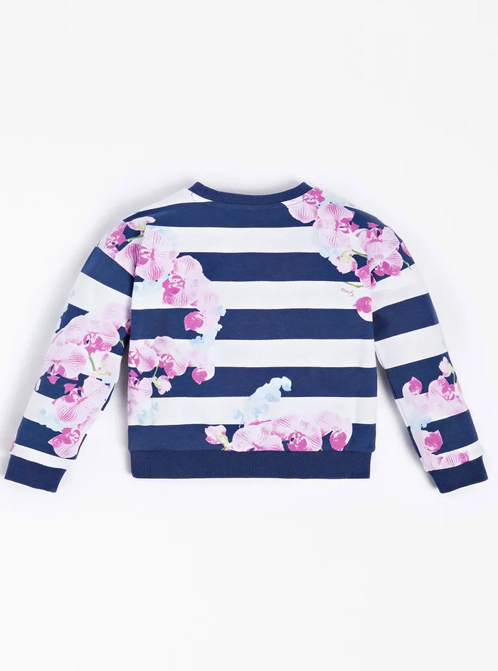 Kids Little Girl GUESS Blue Striped Logo Jumper 27 Kids Little Girl GUESS Blue Striped Logo Jumper 27