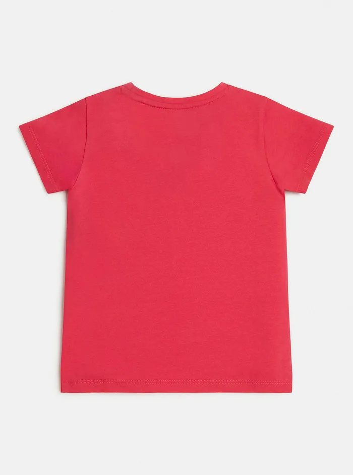 Kids Little Girl GUESS Pink Guess Logo Tshirt 27 Kids Little Girl GUESS Pink Guess Logo Tshirt 27