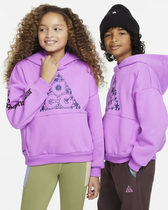 Kids Nike All Clothing ACG Icon Fleece Rush Fuchsiaearthfaded Spruce