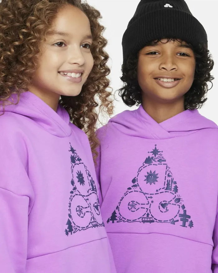 Kids Nike All Clothing ACG Icon Fleece Rush Fuchsiaearthfaded Spruce