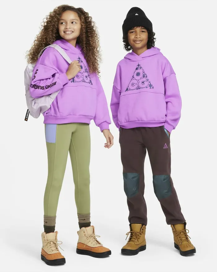 Kids Nike All Clothing ACG Icon Fleece Rush Fuchsiaearthfaded Spruce