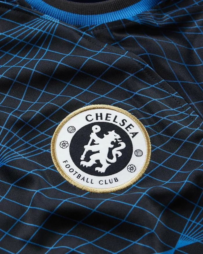 Kids Nike All Clothing Chelsea FC 202324 Stadium Away Soarclub Goldwhite