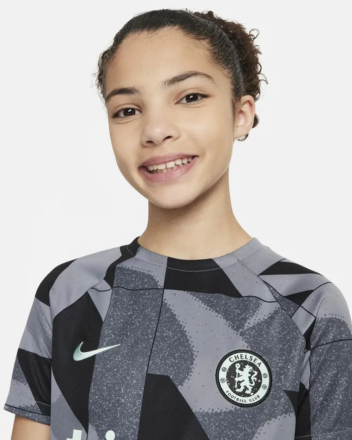 Kids Nike All Clothing Chelsea FC Academy Pro Third Cool Greycool Greyblackmint Foam