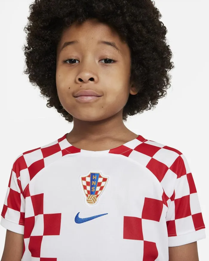 Kids Nike All Clothing Croatia 202223 Home Whitebattle Blue