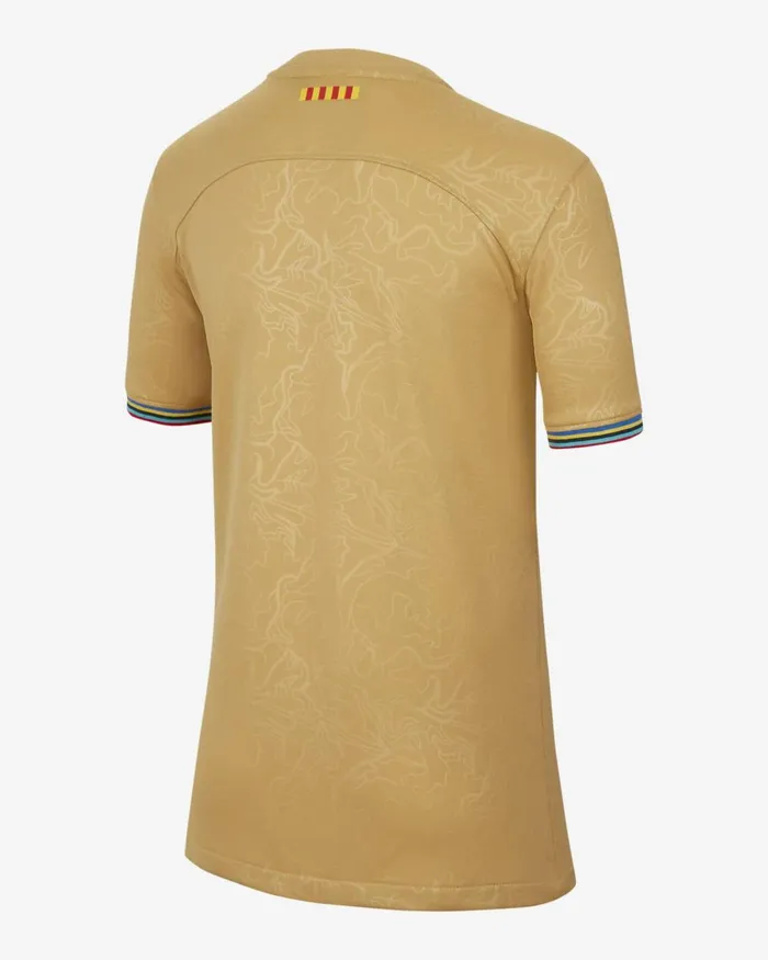 Kids Nike All Clothing FC Barcelona 202223 Stadium Away Club Goldclub Goldobsidian