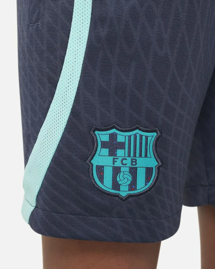 Kids Nike All Clothing FC Barcelona Strike Third Thunder Bluelight Aquaenergy