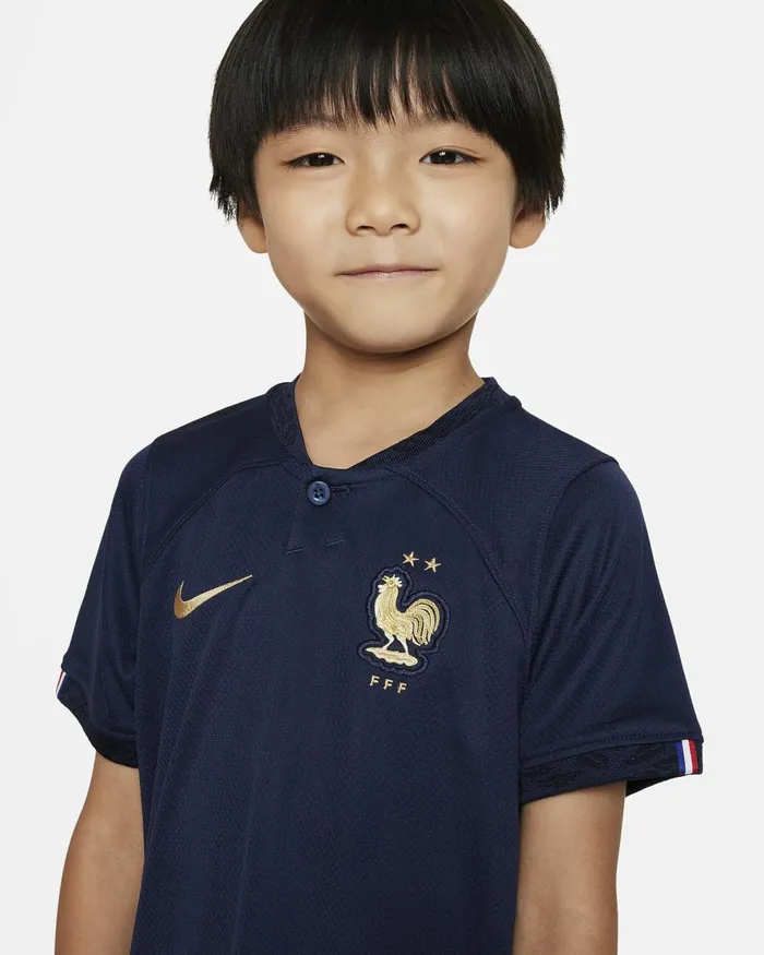 Kids Nike All Clothing FFF 202223 Home Midnight Navywhiteuniversity Redmetallic Gold