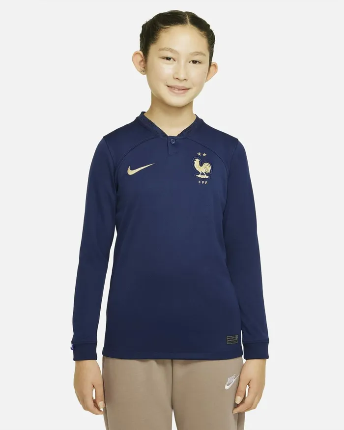 Kids Nike All Clothing FFF 202223 Stadium Home Midnight Navymidnight Navymidnight Navymetallic Gold