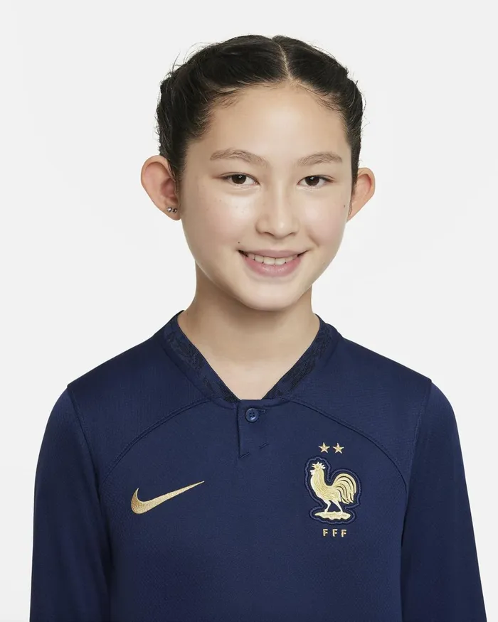 Kids Nike All Clothing FFF 202223 Stadium Home Midnight Navymidnight Navymidnight Navymetallic Gold
