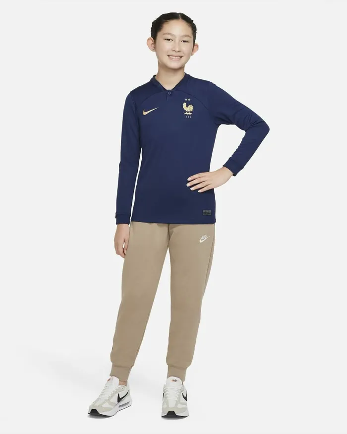 Kids Nike All Clothing FFF 202223 Stadium Home Midnight Navymidnight Navymidnight Navymetallic Gold
