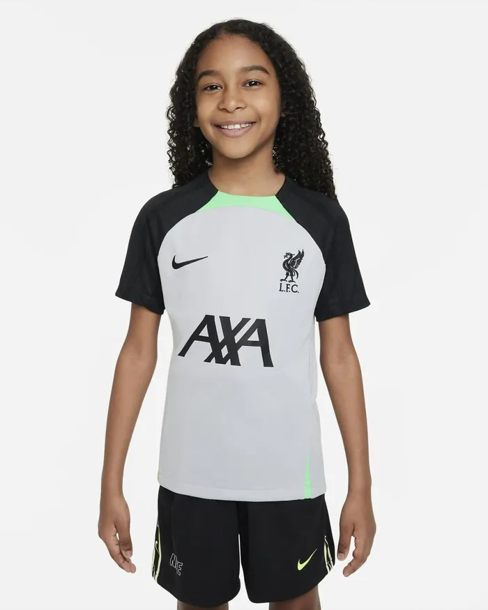 Kids Nike All Clothing Liverpool FC Strike Wolf Greypoison Greenblack
