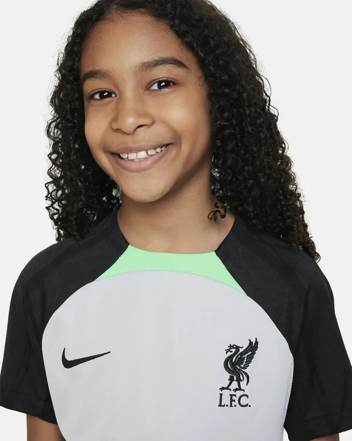 Kids Nike All Clothing Liverpool FC Strike Wolf Greypoison Greenblack