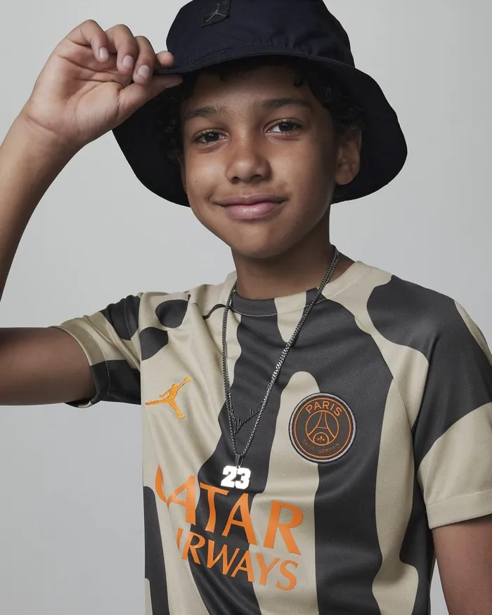 Kids Nike All Clothing Paris SaintGermain Academy Pro Third Stonestoneiron Greymagma Orange