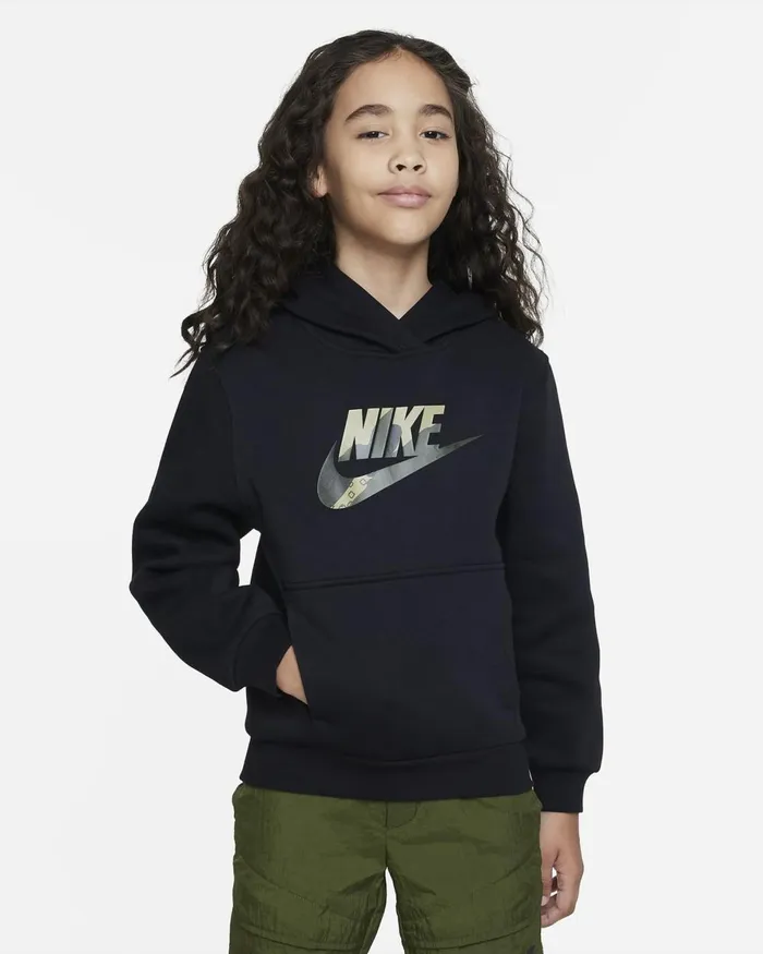 Kids Nike All Clothing Sportswear Club Fleece Black