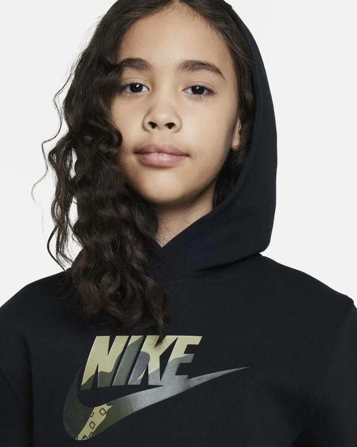 Kids Nike All Clothing Sportswear Club Fleece Black