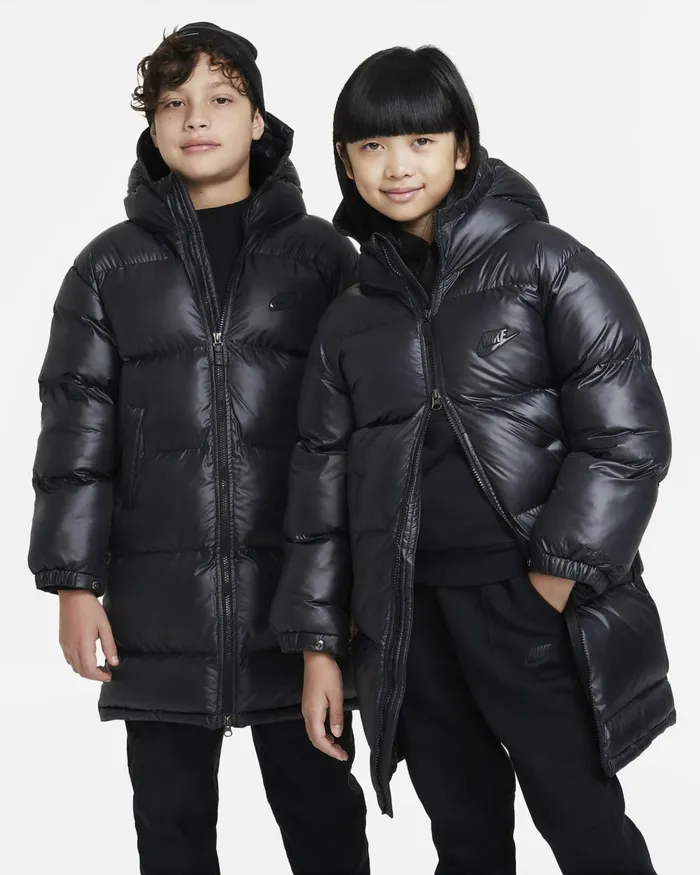 Kids Nike All Clothing Sportswear Heavyweight Synthetic Fill EasyOn Blackblackanthracite