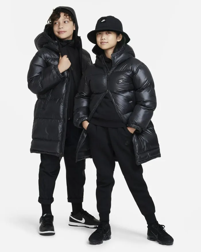 Kids Nike All Clothing Sportswear Heavyweight Synthetic Fill EasyOn Blackblackanthracite