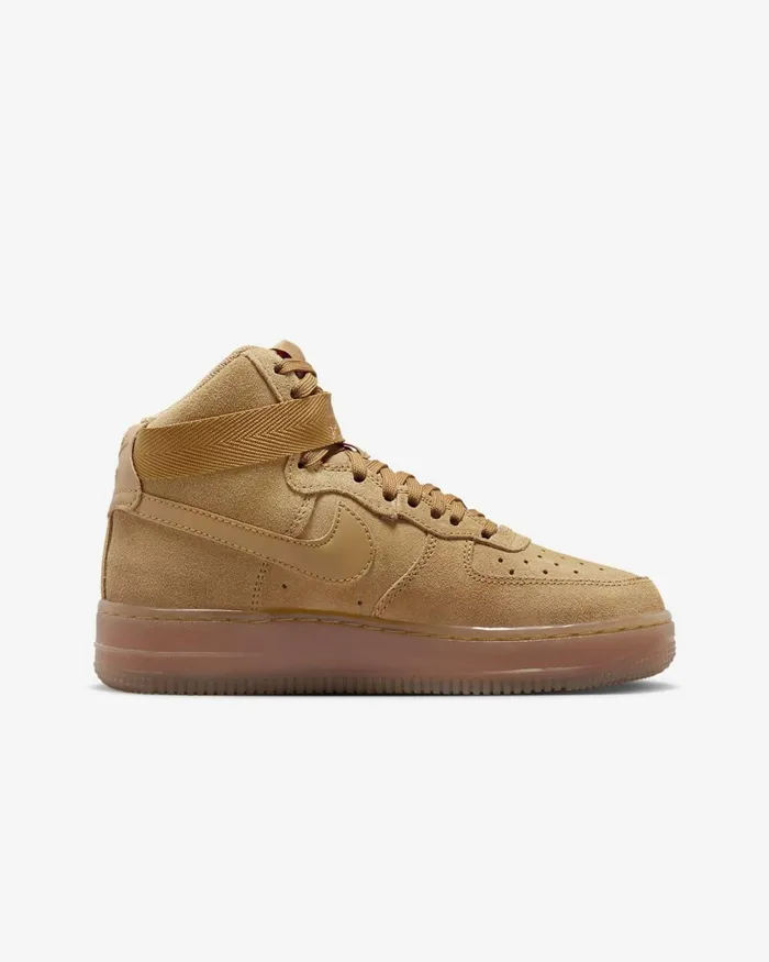 Kids Nike All Shoes Air Force 1 High LV8 3 Wheatgum Light Brownwheat