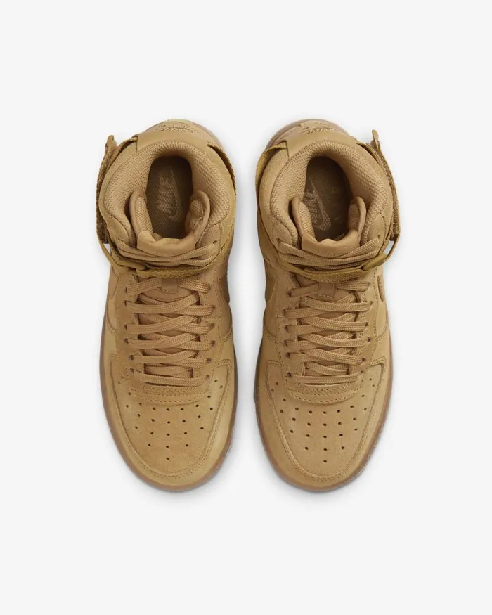 Kids Nike All Shoes Air Force 1 High LV8 3 Wheatgum Light Brownwheat