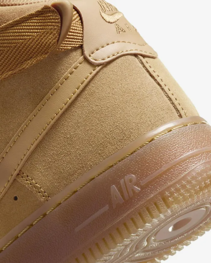 Kids Nike All Shoes Air Force 1 High LV8 3 Wheatgum Light Brownwheat