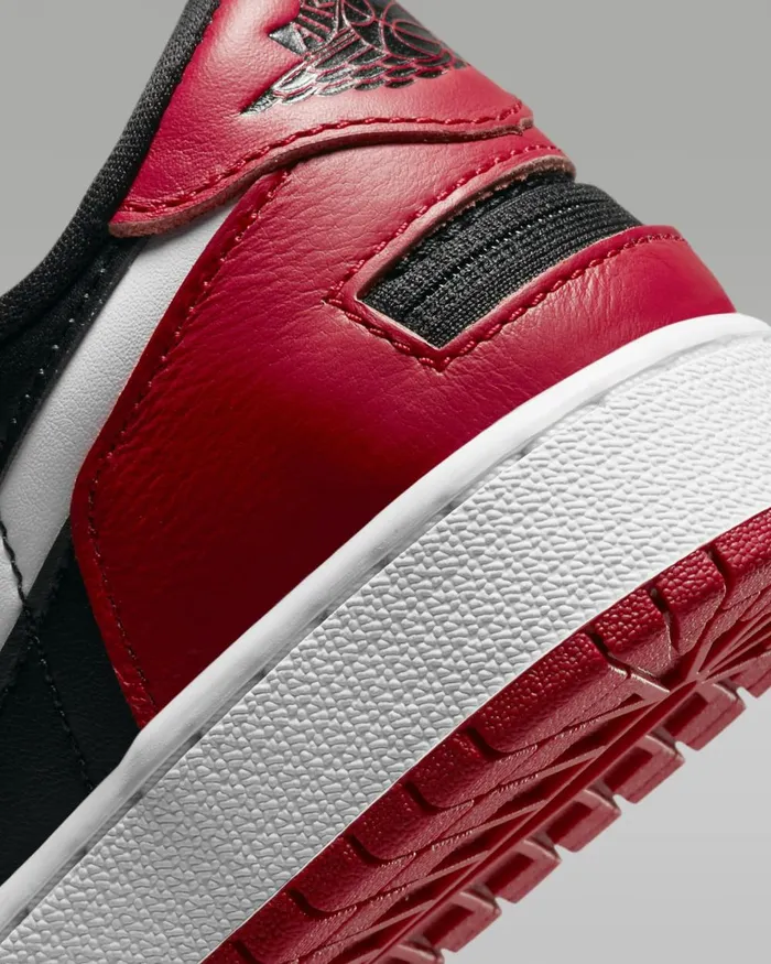 Kids Nike All Shoes Air Jordan 1 Low FlyEase Blackwhitegym Red